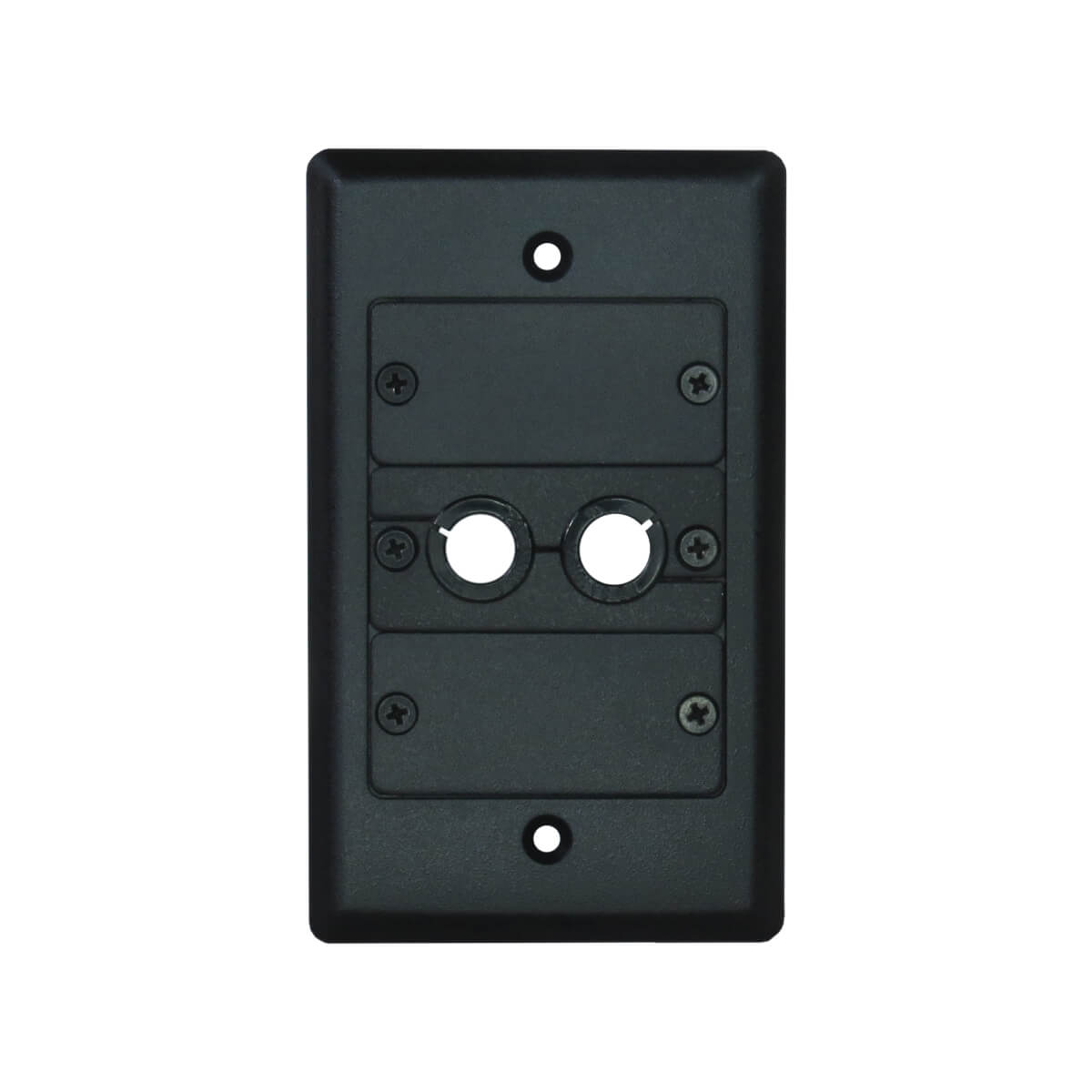 Kramer Paq(b)-wcp-2(b)&frame(b) Marco Y Placa A Pared Para Pasa-cables Doble